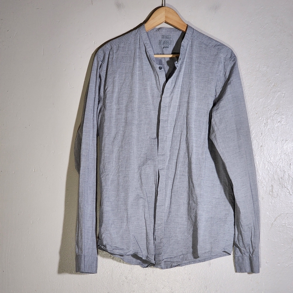 COS Light Gray Casual Button-Down Shirt